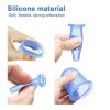 Set 6 ventuze si o perie din silicon pentru masaj anticelulitic , antirid si facial, diverse culori - imagine 7