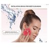 Set 6 ventuze si o perie din silicon pentru masaj anticelulitic , antirid si facial, diverse culori - imagine 4